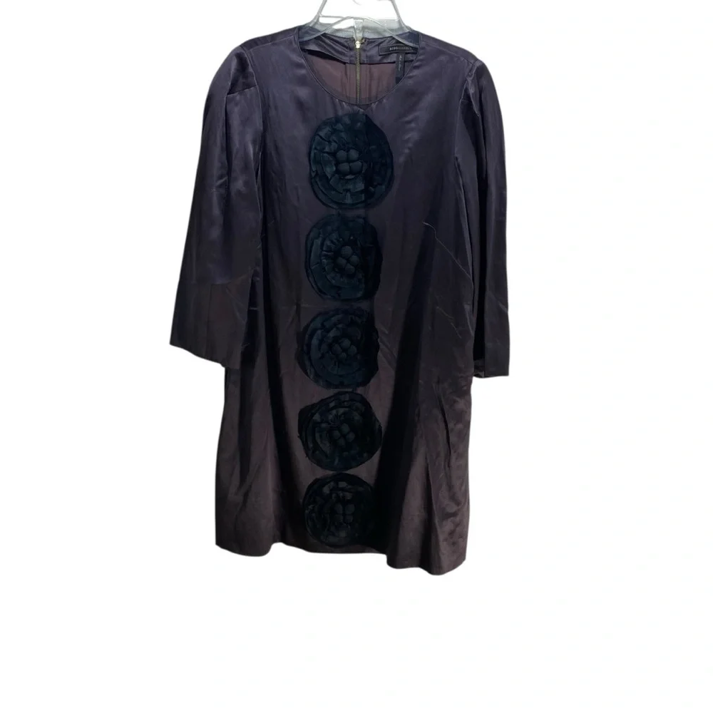 BCBG‎ Maxazria Y2K Silk Coquette Fairy Goth Babydoll Dress Embellished S Dollete - Picture 2 of 8